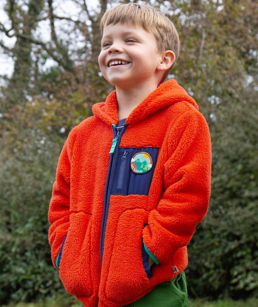 Toby Ted Fleece Jacket - Bonfire