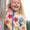 Zipped Ted Fleece Jacket - Flower Pop