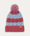 Cable Knit Beanie - Red