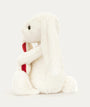 Bashful Bunny with Candy Cane - White