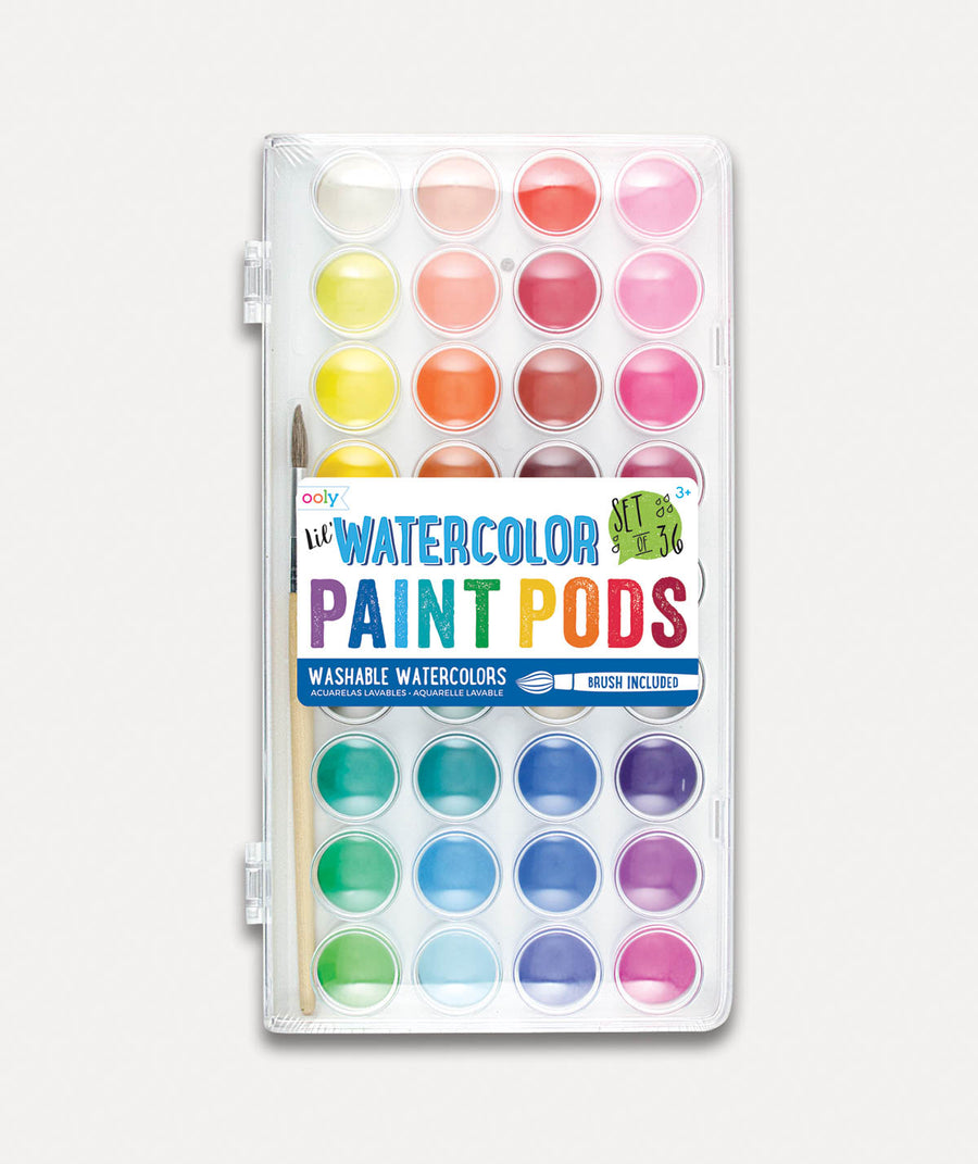 Lil' Watercolor Paint Pods Set of 36 Colours - Multi