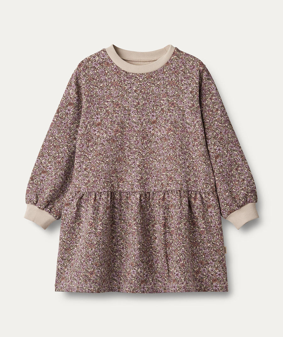 Sweat Dress Zenia -  Lilac Flowers