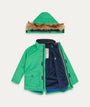 3 in 1 Waterproof Parka Jacket - Green