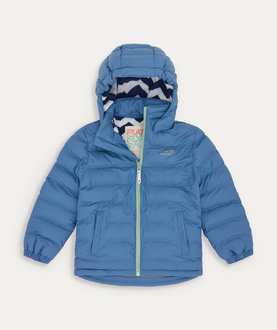 Waterproof Puffer Jacket - Blue