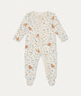 Bear Print Two Way Zip Up Sleepsuit - Honey Bear Print