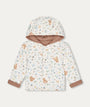 Bear Print Reversible Hooded Jacket - Honey Bear Print