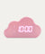 Digital Cloud Alarm Clock With Thermometer: Pink