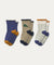 3 Pack Eloy Anti slip Baby Socks - Dino / Mist mix