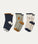 3 Pack Eloy Anti slip Baby Socks - Teddy / Dove blue mix