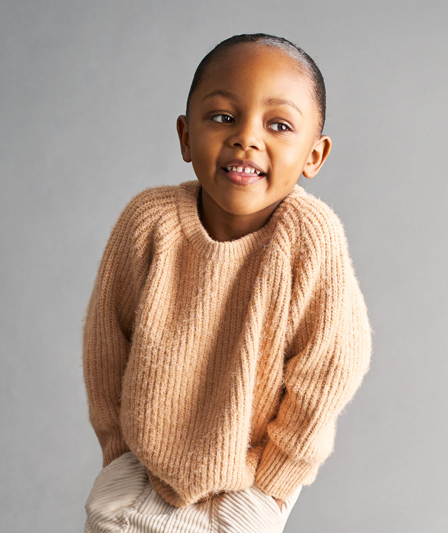 Soft Knit Jumper - Biscuit