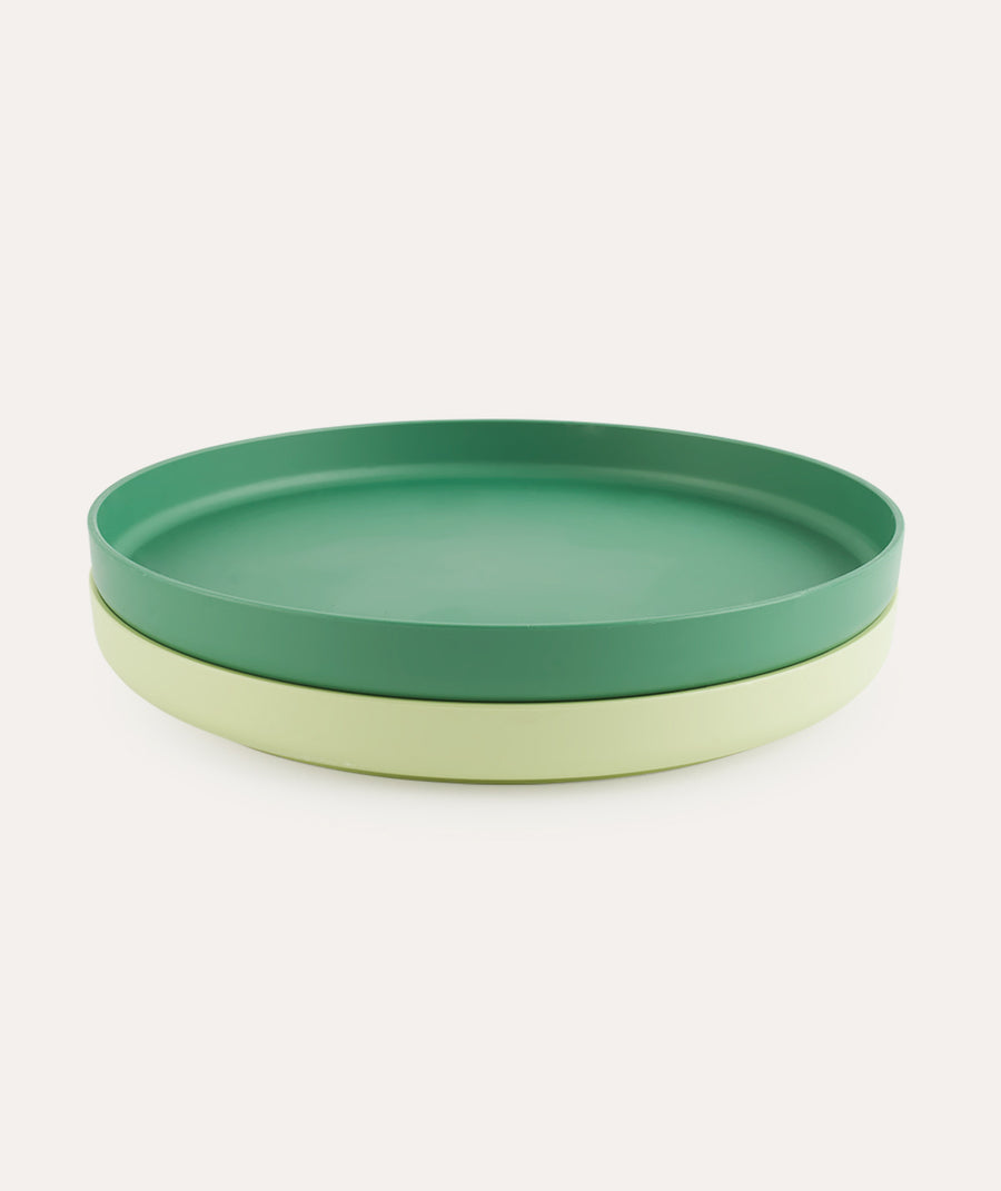 2 Pack Eco Plates - Green