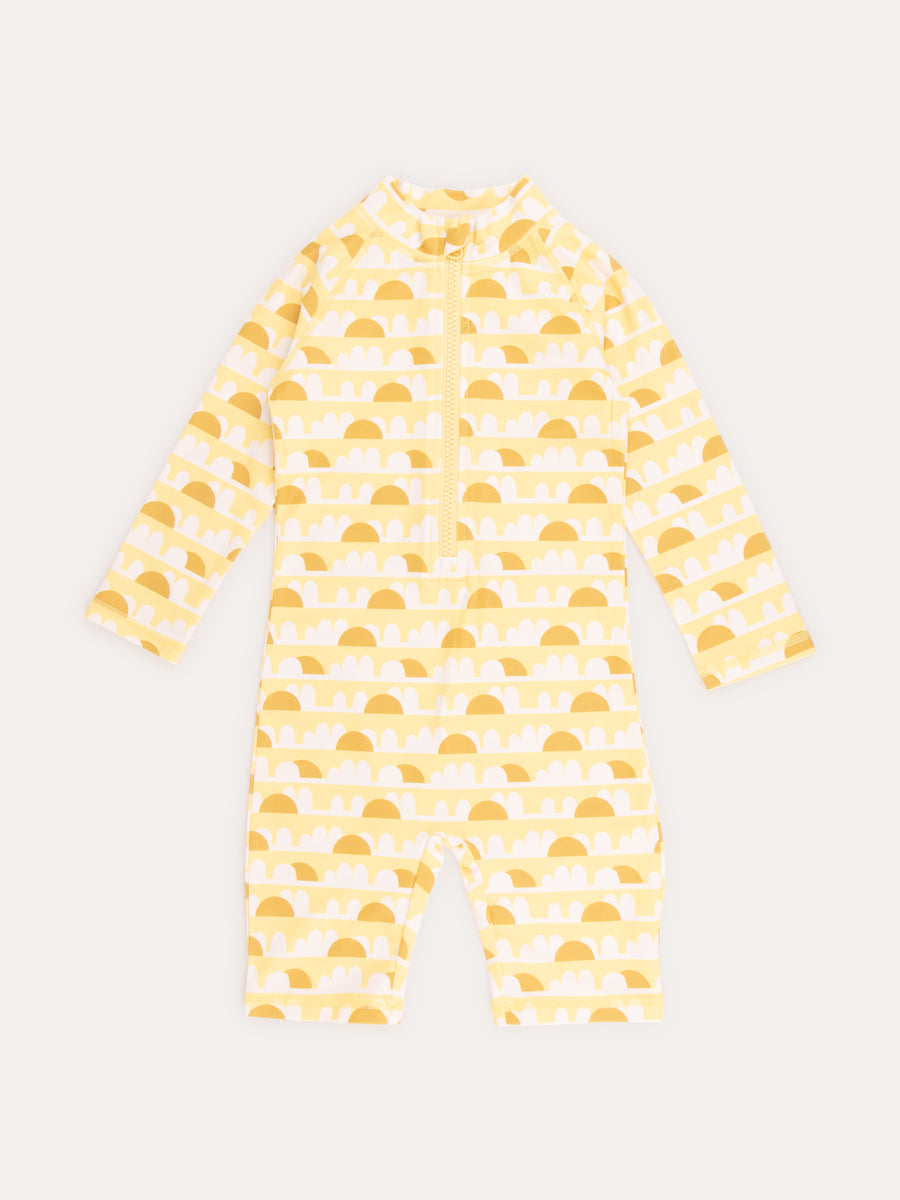 3/4 Sleeve Sunsuit -  Sunshine Print