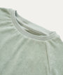 Towelling Short Sleeve Sweatshirt: Seafoam
