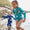 Muddy Puddles UV Protective Surf Swimsuit: Green
