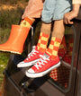 Socks: Checkerboard Ladybird