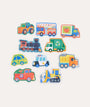 Let's Begin 2 Piece Puzzles Vehicles - Multi