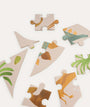 80 Piece Dino Shaped Jigsaw - Multi