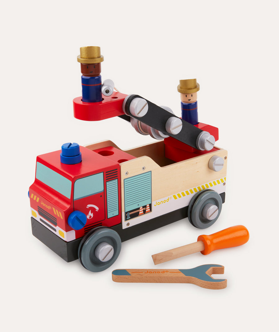 Brico Kids DIY Fire Truck - Red