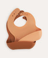 2 Pack Silicone Bibs - Apricot Mix