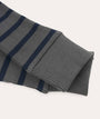 Organic Rib Set - Navy/Grey stripe