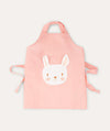 Rabbit Linen Apron - Pink & White